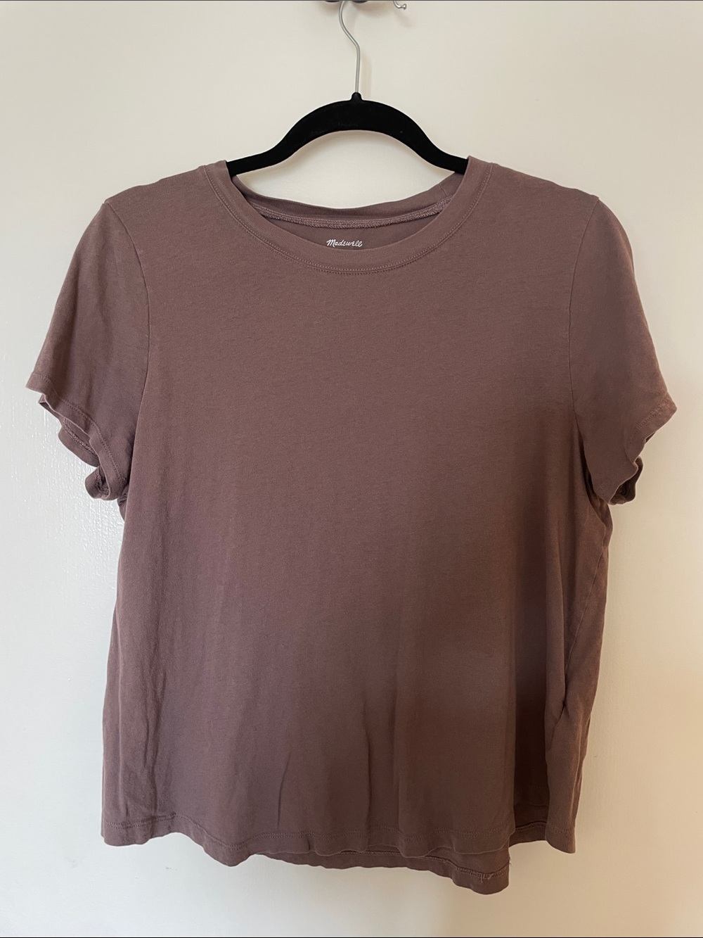 Madewell Softfade cotton Crewneck Tee — Mauve Brown